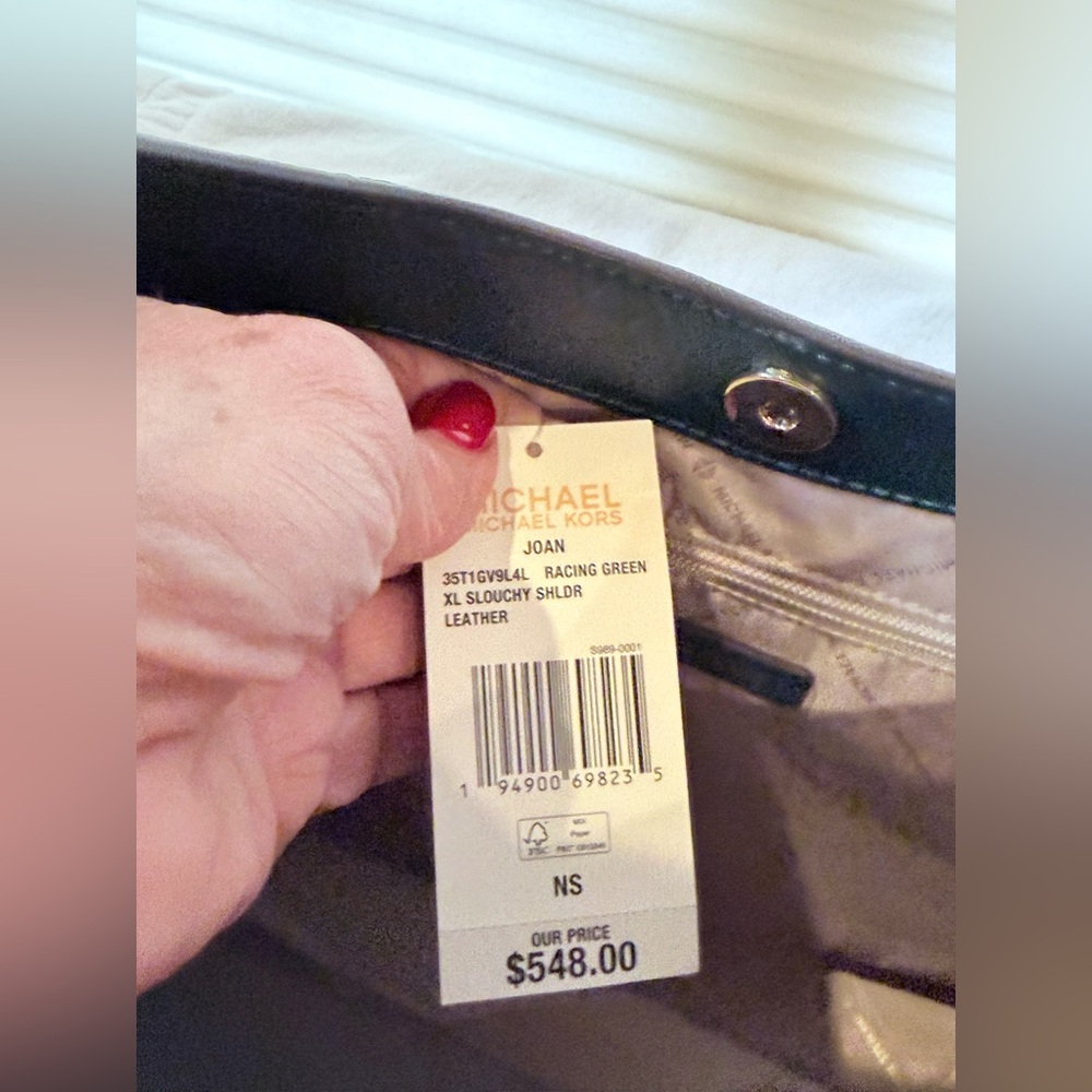 Michael Kors Dark Green Hobo Bag - Picture 6 of 6